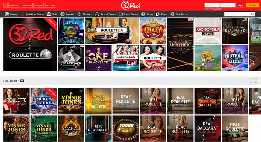 Review of the 32Red Casino Online Platform in the UK