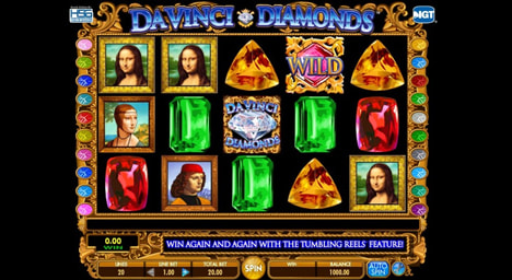 The Da Vinci Diamonds Online Slot Game